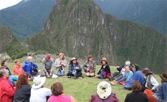 Ceremonial Circle atop Machu Picchu