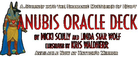 The Anubis Oracle by Nicki Scully and Linda Star Wolf, with illustrations by Kris Waldherr