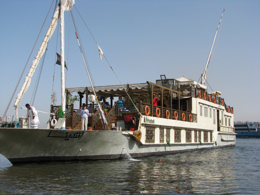 The Afandina on the river Nile